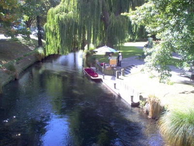 Worcester Street Avon River Christchurch Punting Jetty 