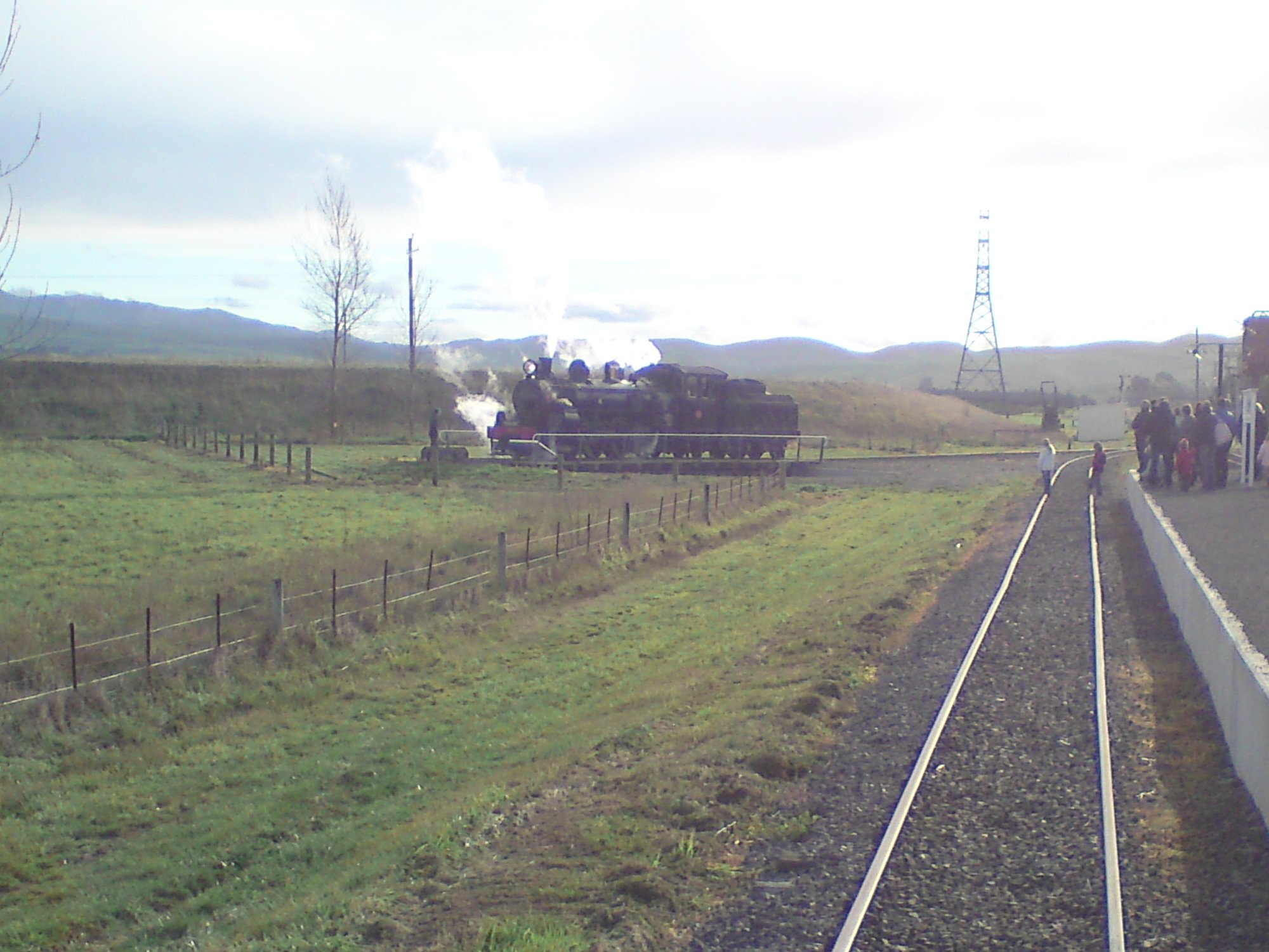 Approaching the turntable on the Weka Pass Railway Canterbury New Zealand